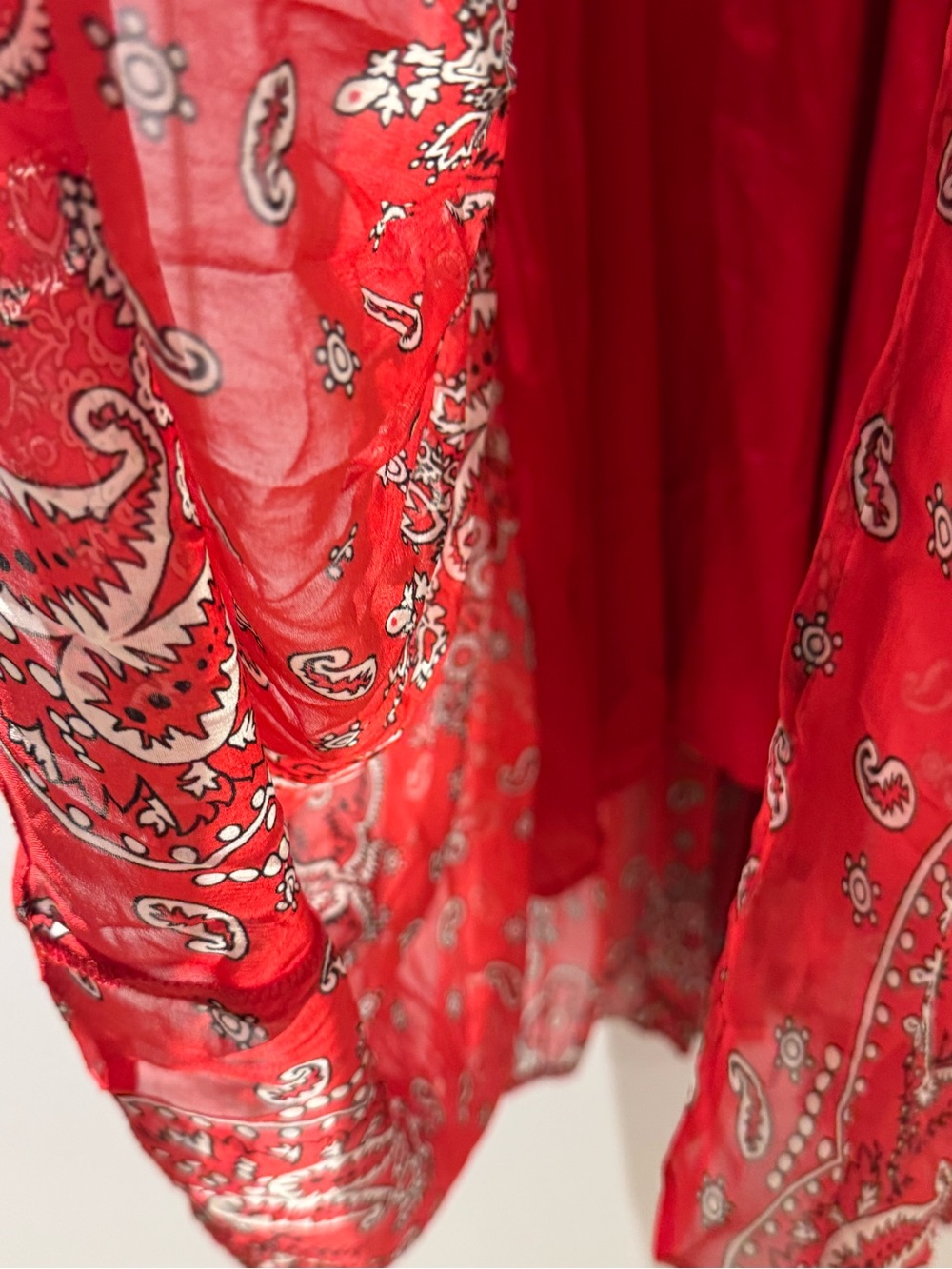 Sundance Red Paisley Dress NWT - Picture 4 of 11